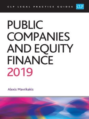 cover image of Public Companies and Equity Finance 2019